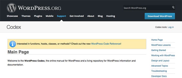 WordPress Codex