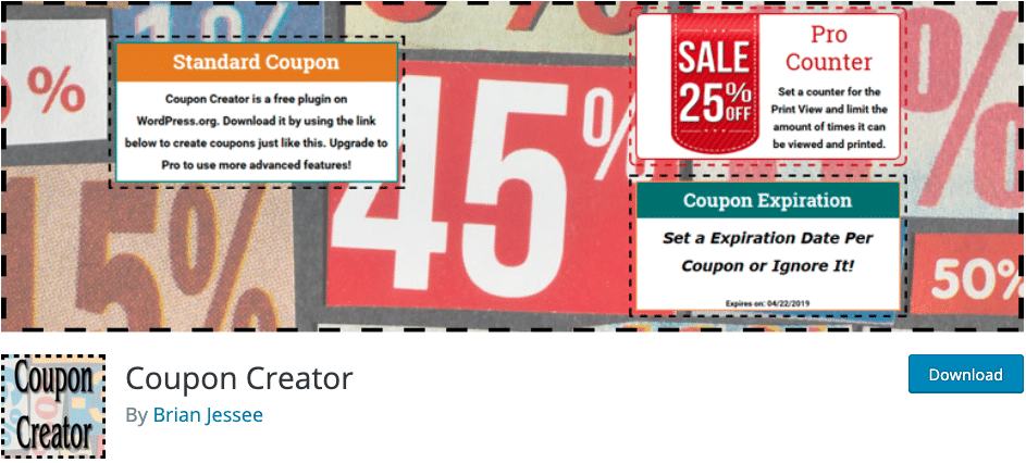 WordPress Coupon Codes Plugins: Coupon Creator